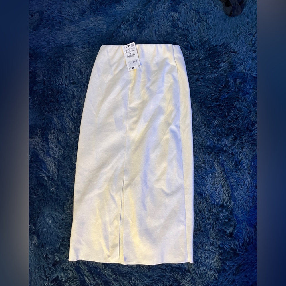 Zara Chic Cream Skirt medium